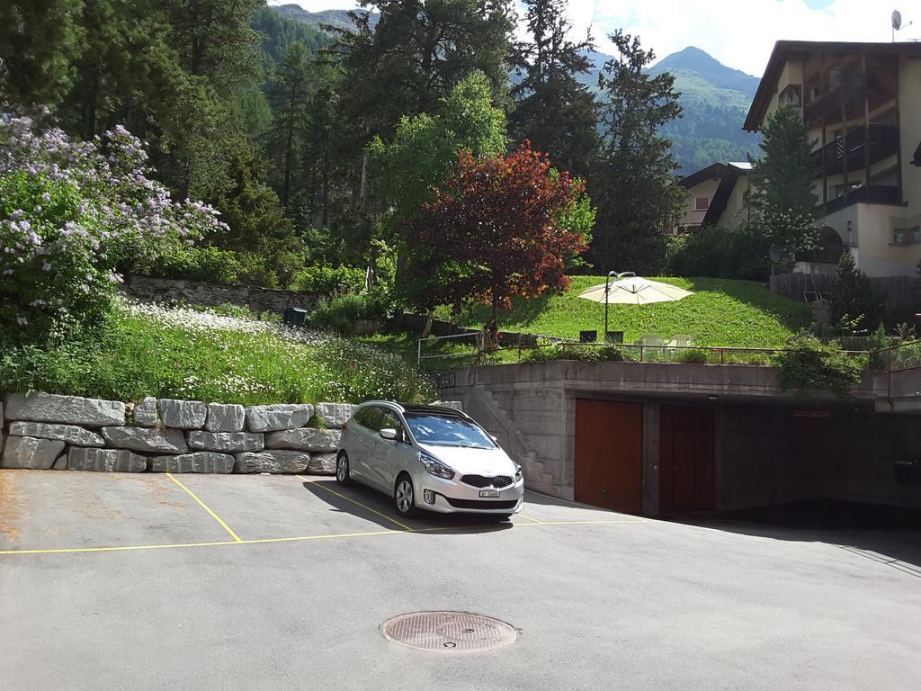 Chesa Quadrella Zimmer Mit Kuechenzeile Inklusive Bergbahnen Im Sommer-Ausser Studio Pontresina Exterior photo